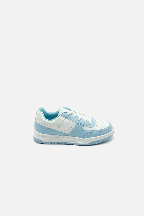 TENIS DE MIC BLANCO Y AZUL PARA NIÑA