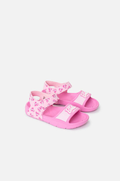 SANDALIA DE BARBIE ROSADA PARA NIÑA