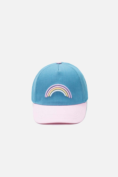 GORRA DE MIC AZUL Y ROSADA PARA NIÑA