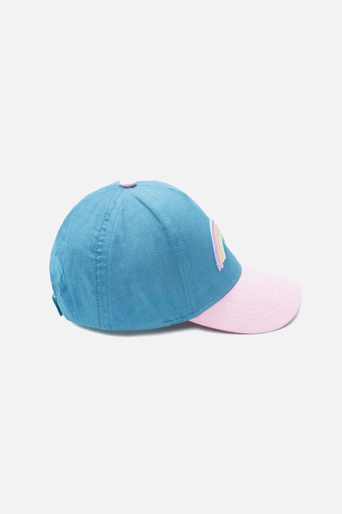 GORRA DE MIC AZUL Y ROSADA PARA NIÑA
