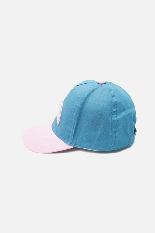 GORRA DE MIC AZUL Y ROSADA PARA NIÑA