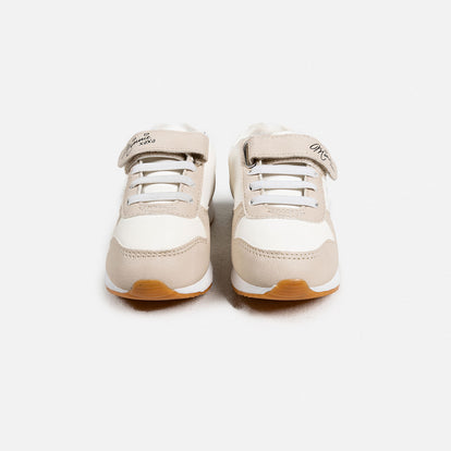 TENIS DE MINNIE MOUSE BLANCO Y BEIGE PARA NIÑA