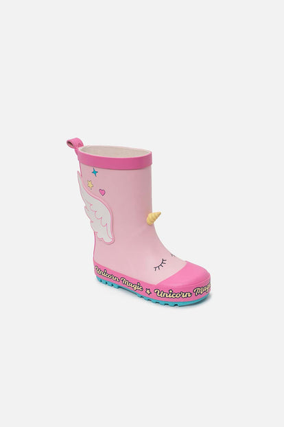 BOTAS DE LLUVIA LITTLEMIC ROSADAS PARA NIÑA