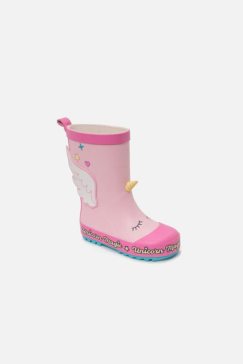 BOTAS DE LLUVIA LITTLEMIC ROSADAS PARA NIÑA