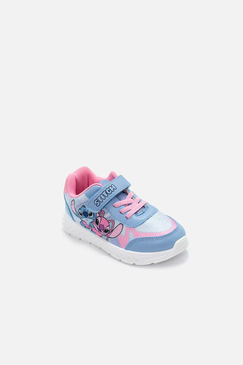 TENIS DE STITCH AZUL Y ROSADO PARA NIÑA