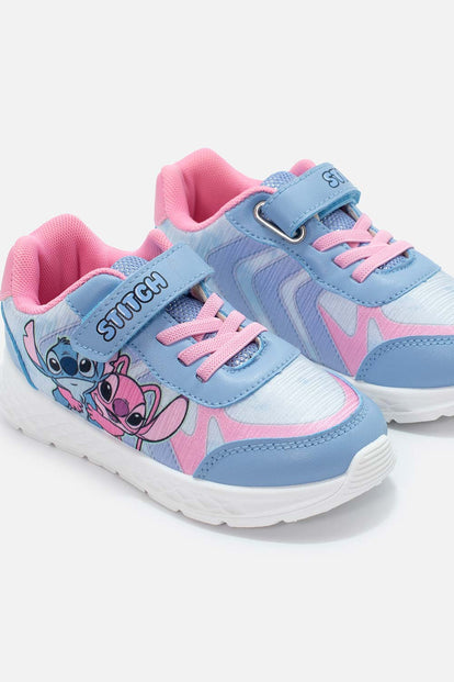 TENIS DE STITCH AZUL Y ROSADO PARA NIÑA