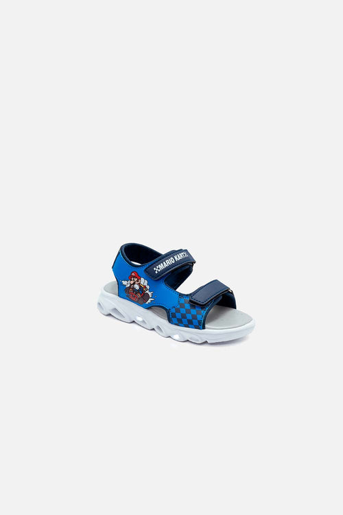SANDALIAS CON LUCES MARIO BROS MULTICOLOR PARA NIÑO