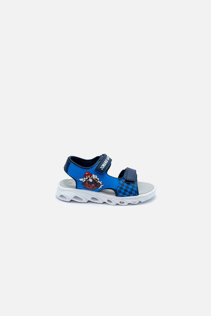 SANDALIAS CON LUCES MARIO BROS MULTICOLOR PARA NIÑO