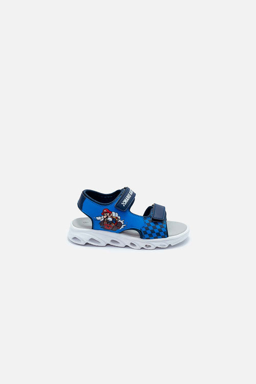 SANDALIAS CON LUCES MARIO BROS MULTICOLOR PARA NIÑO