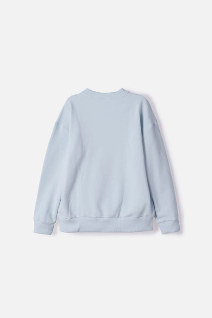BUZO DE STITCH CERRADO AZUL PARA NIÑA