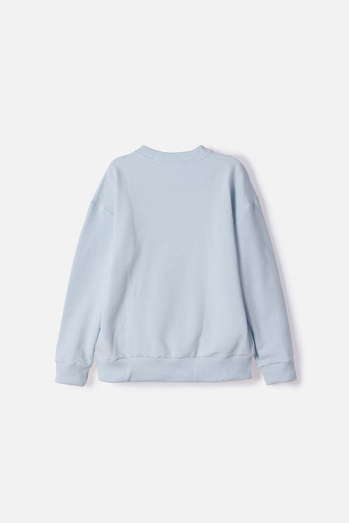 BUZO DE STITCH CERRADO AZUL PARA NIÑA