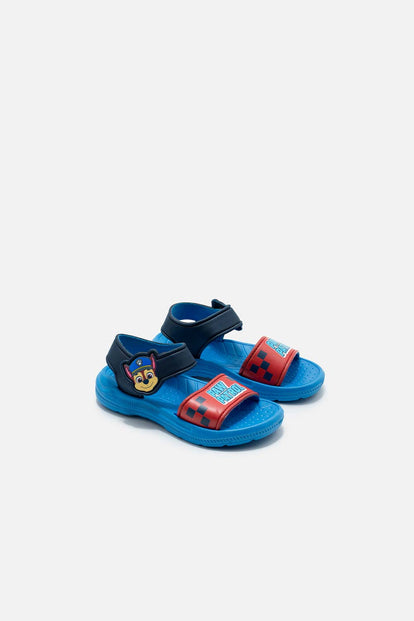 SANDALIAS DE PAW PATROL AZUL Y ROJO PARA NIÑO