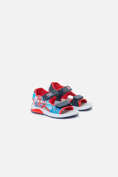 SANDALIAS CON LUCES DE SPIDER-MAN MULTICOLOR PARA NIÑO
