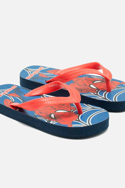 SANDALIA DE SPIDER-MAN ROJO Y AZUL PARA NIÑO